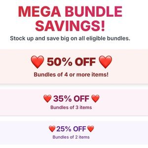 SAVE UP TO 50% OFF WITH BUNDLES